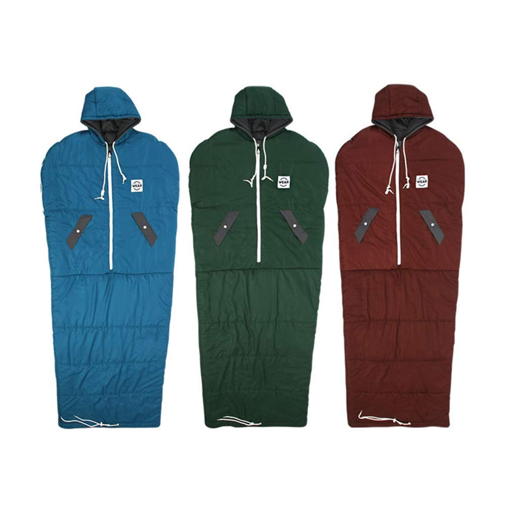 着る寝袋Vinson Massif ブルー　キャンプ、フェス、スポーツ観戦に◎ 価格見直し】The Catskills Sleeping Bag 800FP / 600g