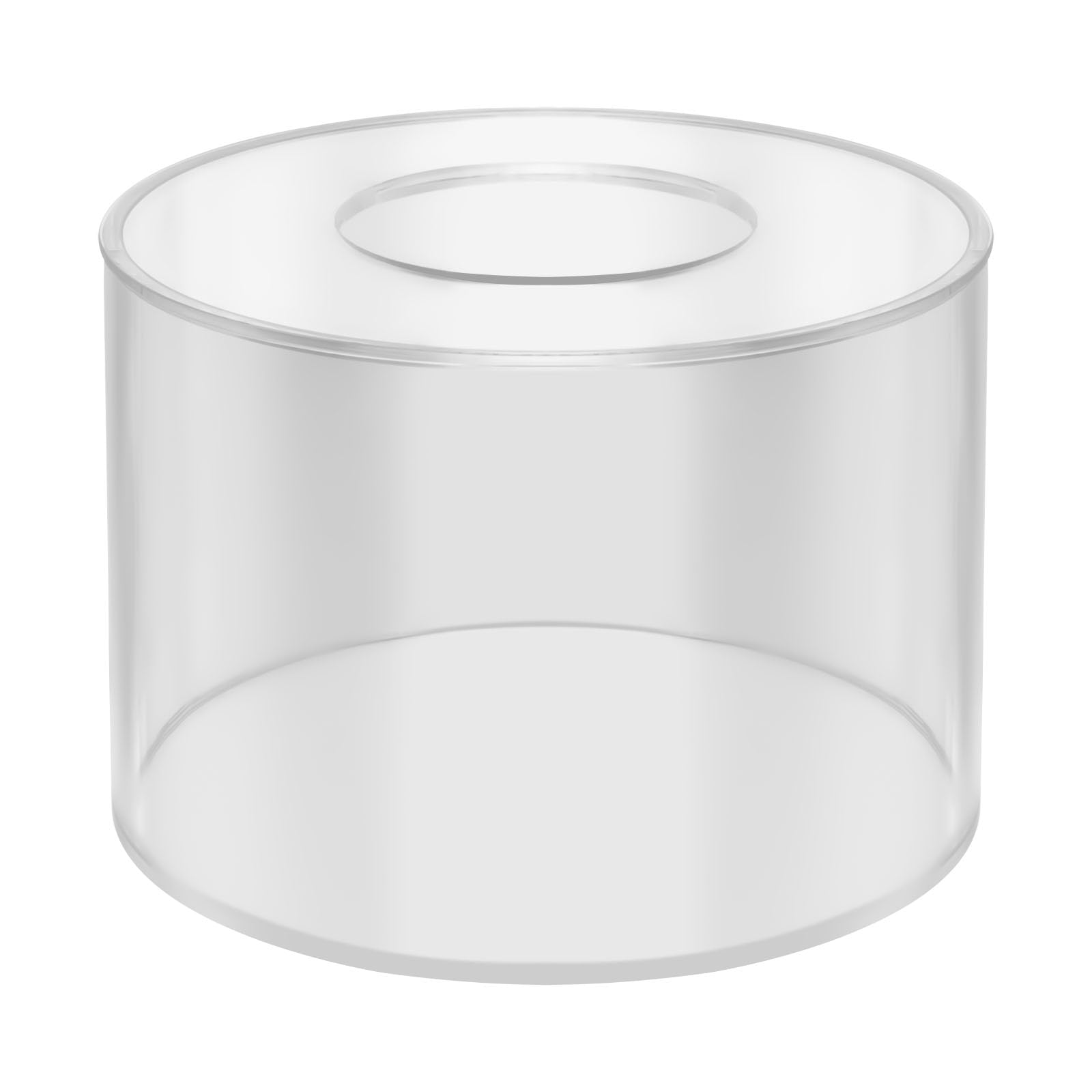 Acryl füllbar Kuchen Stand Runde Zylinder Display Riser Display Box Mittelstück Kuchen- und Dessertständer Clear Acrylic Cake Stand für Hochzeit Geburtstag Party mit LED-Lichtstreifen (6+8+10inch)