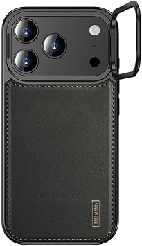 Senon Case for Apple iPhone 17 Pro Max Wlons Leto Cover (Black) with Stand with Magsafe Compatible Charging Feature