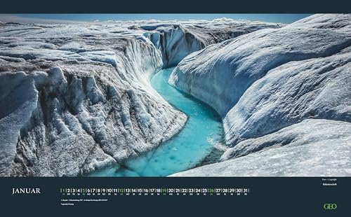 GEO - Augenblicke in der Natur 2026 – Wandkalender 58x36 cm, Poster-Kalender mit 12 Monatsblättern, deutschem Kalendarium & Spiralbindung, Reise- & Landschafts-Fotografie-Kalender