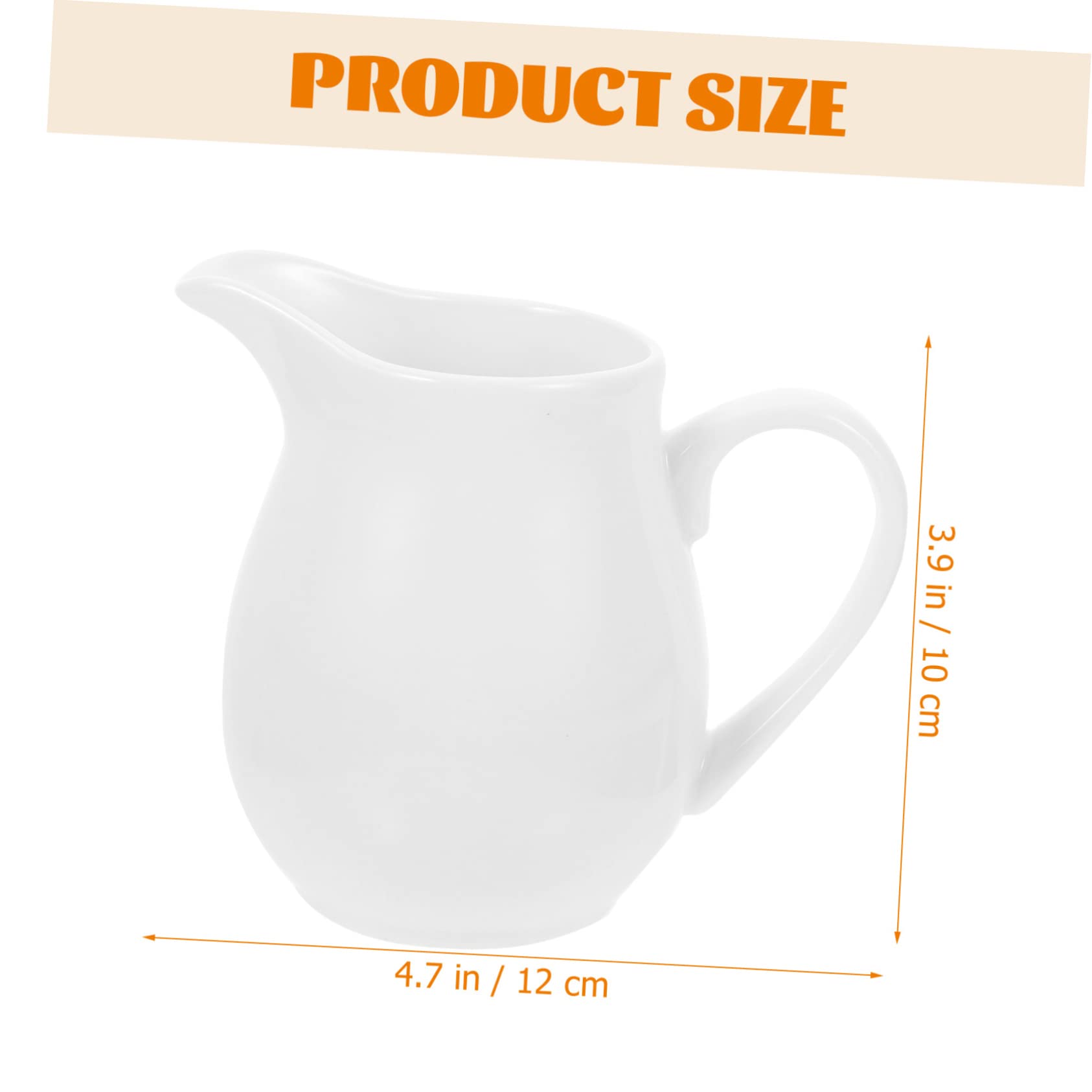 Garneck Ceramic Milk Jug Cat Gravy Boat Sauce Bowl with Handle Gravy Holder Dipping Sauce Cup Mini Containers Gravy Dispenser Condiment Boats Milk Creamer Pot Sauces Jug Ceramics White