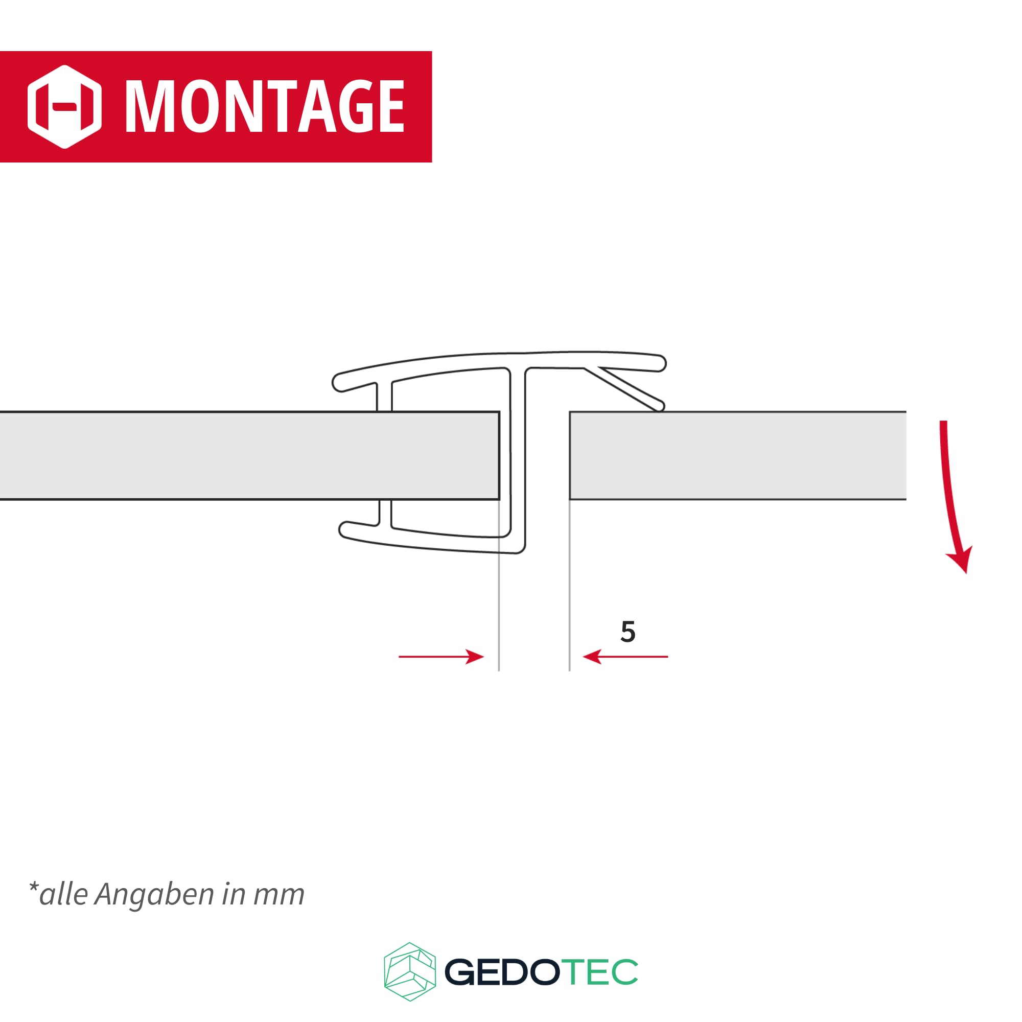 Gedotec Junta de repuesto de 180°, junta de ducha de 10-12 mm, junta de puerta de cristal para mamparas de ducha, mamparas de ducha, junta labial de plástico PVC transparente,