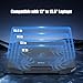 AIMIUZI Laptop Cooling Pad Laptop Cooler Stand, Laptop Fan Cooling Pad for 12-15.6 Inch Laptop Notebooks, 5 Quiet Fans, 5 Angle Adjustable Laptop Cooling Stand (Black)