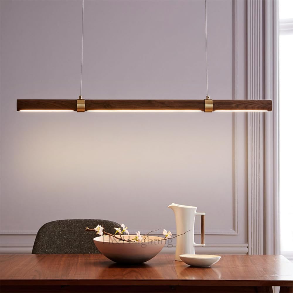 Lampada a Sospensione lineare a LED Lampada da soffitto Moderna Lampada da Tavolo da Pranzo Lampada a Sospensione a Striscia Lunga Luci per Isola Cucina Ristorante Ufficio Deco s