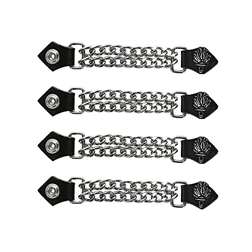 Black Dream Apparel Faux Leather Motorcycle Vest Extender For Men