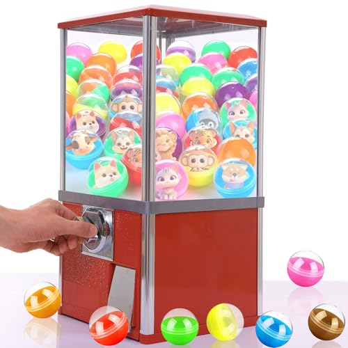 Image of 100 PCS Colored Round Plastic Balls Bulk 1.75 Inch Semi Transparent Balls for DIY Crafts Party Favors and Collectibles(Random Color)