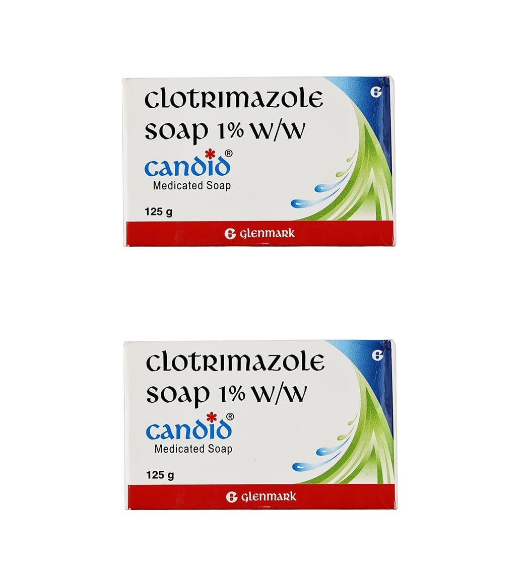 (Pack of 2) Candid Clotrimazle Soap (125gm Each) - by pharmacylife