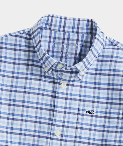 vineyard vines Boys Road Town Tattersall Perf Cotton Shirt2
