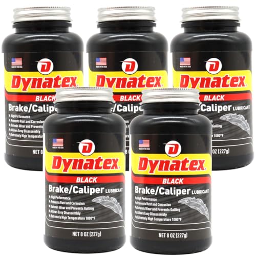 Image of Dynatex Brake & Caliper Lubricant 8 oz Tub - High-Temp Bentone Grease, Graphite Fortified, Anti-Seize & EP Protection, Rust & Corrosion Resistant (5-Pack)