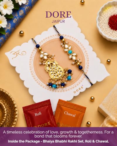 Image of HyperFoods Rakhi Gift Hamper for Bhaiya Bhabhi A Grand Celebration Box Rakhi with Kaju Katli, Chocolate, Wafer Rolls, Nuts & Date Bar,Cookies, cheese cracker snacks Dragees Sweets Gift Pack Chocolate Gift Pack Bhaiya Bhabhi Rakhi Gift Pack