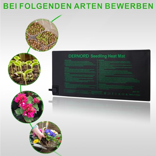 LERWAY Heizmatte Zimmergewächshaus Wärmematte Reptil Dragon Temperatur Heizkissen Amphibien Pet Mat Wärmer Bett Matte, 20,75"x10" Zoll, 21Watt 6 LERWAY Heizmatte Zimmergewächshaus Wärmematte Reptil Dragon Temperatur Heizkissen Amphibien Pet Mat Wärmer Bett Matte, 20,75"x10" Zoll, 21Watt – Bild 6