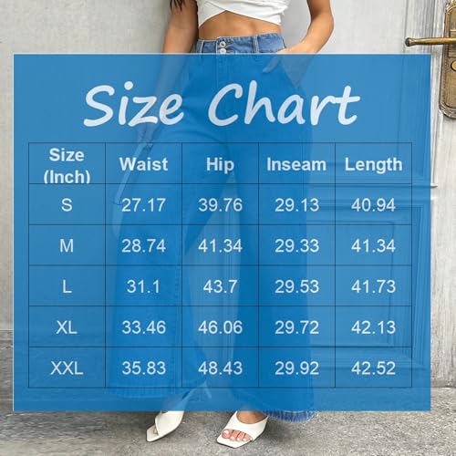 Baggy Jeans for Woman High Rise Boyfriend Wide Leg Jeans Trendy Stretchy Straight Leg Mom Jean Cowgirl Outfits3