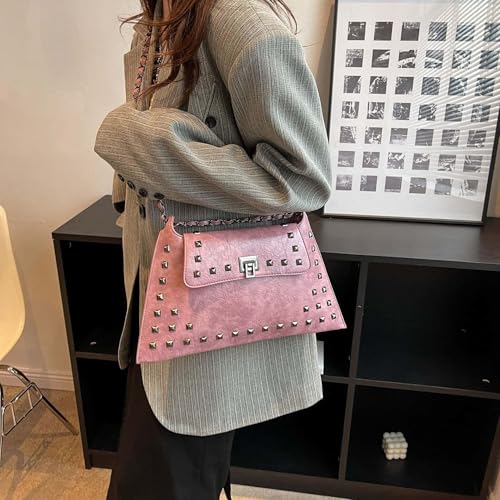 Rivet Decor Crossbody Bags Purse for Women Trendy All-match Shoulder Sling Bag Handbag Fashion Versatile Casual Large3