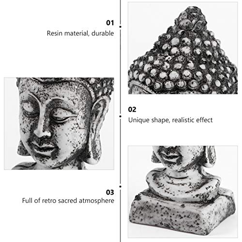 Balacoo Statua di Buddha Testa Buddista Figurine