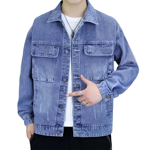 Chaqueta de mezclilla para hombre DGHM-JLMY miniatura 1