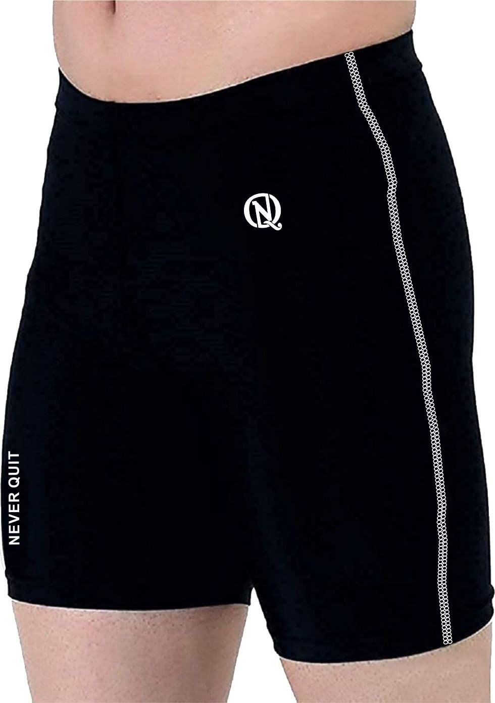 never quit Unisex Swimming Shorts Compression Wear Athletic Fit Multi Sports Cycling, Cricket, Football, Badminton, Gym, Fitness & Other Outdoor Sports Inner Wear (X-Large, Grey)-picture-41