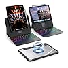 avakot Funda magnética transparente con teclado para iPad Pro de 13 pulgadas M5/M4 2025/2024, retroiluminación de 7 colores y trackpad multitáctil, funda protectora desmontable de rotación de 360