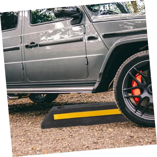 Butée de roue en caoutchouc antidérapante et robuste pour stationnement - 3