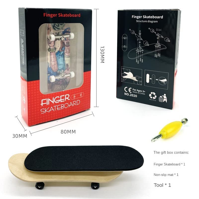 Fingerboard 32mm Complet – Érable Handmade, Planche En Bois, Set Pro