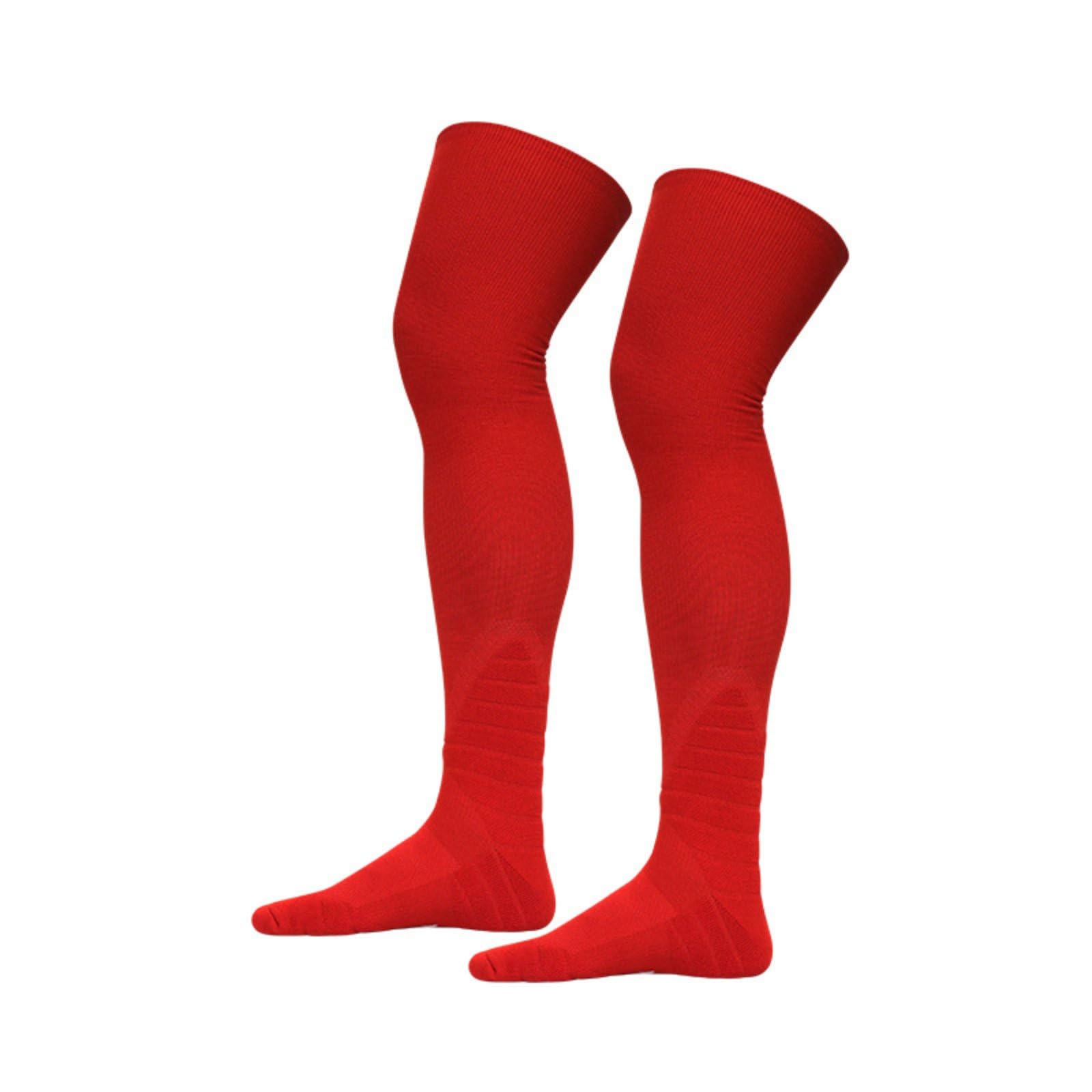 Field Ice Sport Socks Sweat-Wicking over-the-Knee Sports Socks Sportswear Breathable Stretchy Material for Women, Softball, Red, L-xl-image-16