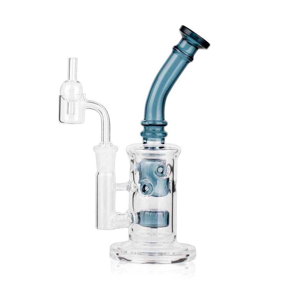 Buy RORA Glass Bong Smoking Water Pipe Perc Wax 14.4mm Bongs