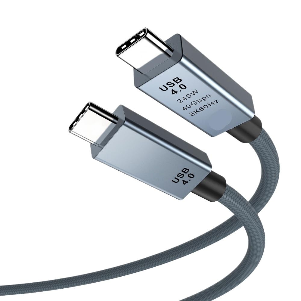Cable USB tipo C a C de 240 W, carga rápida, 1 m, 2 m (1,5 m)