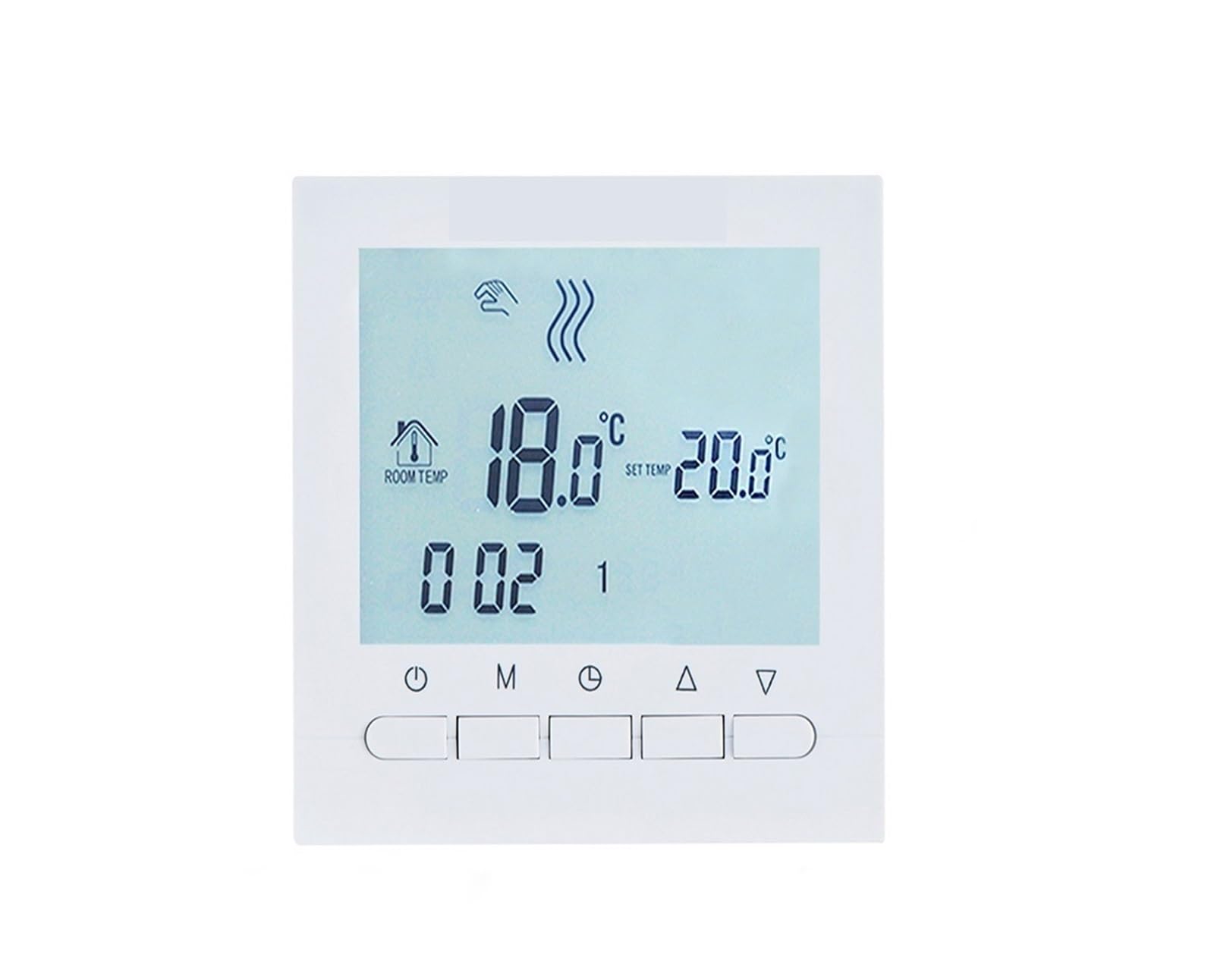 Temperature Controller, Wired Digital Room Thermostat For Gas Boiler Heating 3A， Programmable Thermoregulator， Battery Powered Thermostato(Nero)