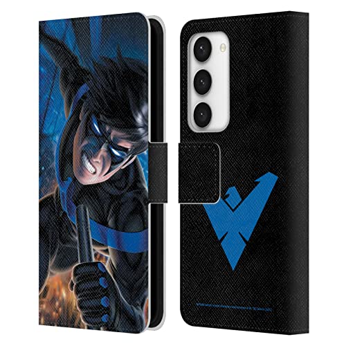 Carcasa de cuero Batman Samsung Galaxy S23 con tapa tipo libro para proteccion diaria de tu movil