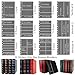MUDOR Stamp Pages for Stamp Album Binder, 10 Sheet (20 Page) 6 Rows Pages for Stamp Collectors, Professional Pack (6 Rows)