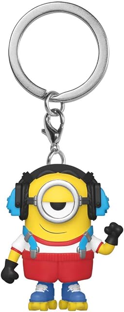 Funko POP Keychain: Minions 2- Roller Skating Stuart, Multicolor (47797)