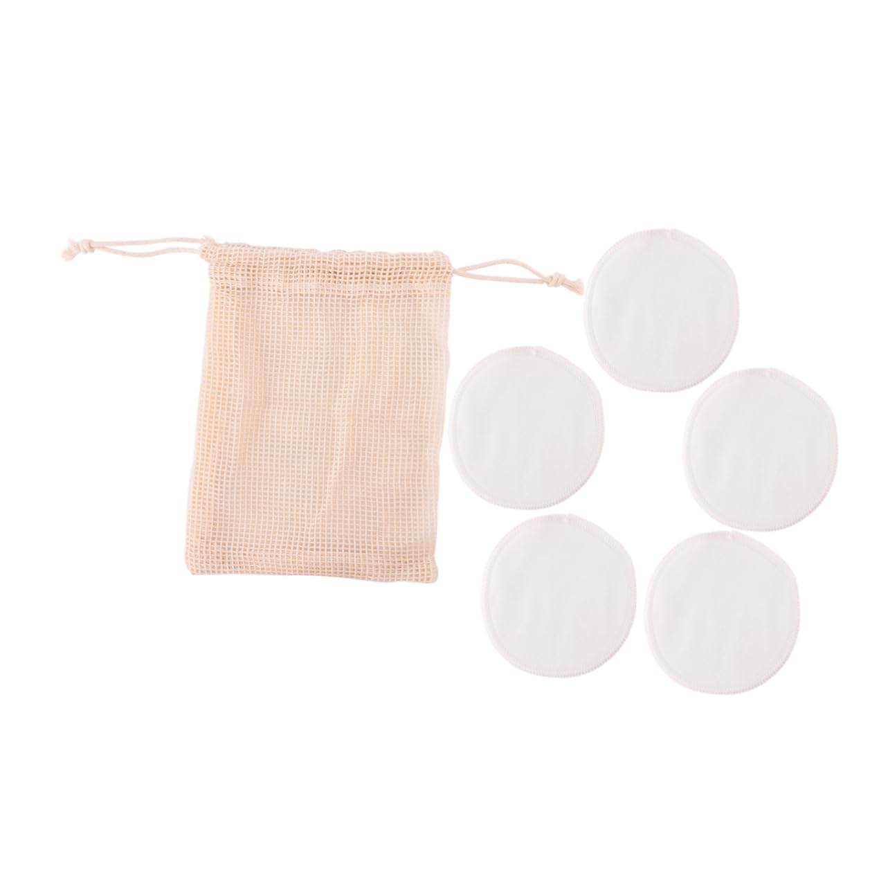 VALICLUD 2sets Reusable Makeup Remover Pads Set Fiber Cleansing Pads with Storage Bag for Makeup Removal and Skin Care Washable and Lightweight for Daily Use 6pcs*2