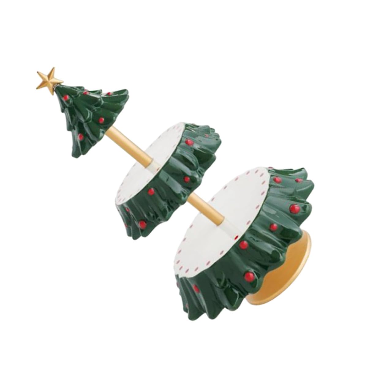 OUNONA Bandeja de Resina Multifuncional para Aperitivos Navideños Soporte para Dulces y Platos de Fruta, Diseño de Mesa Pequeña para Snacks en Fiestas y Celebraciones, Decoración