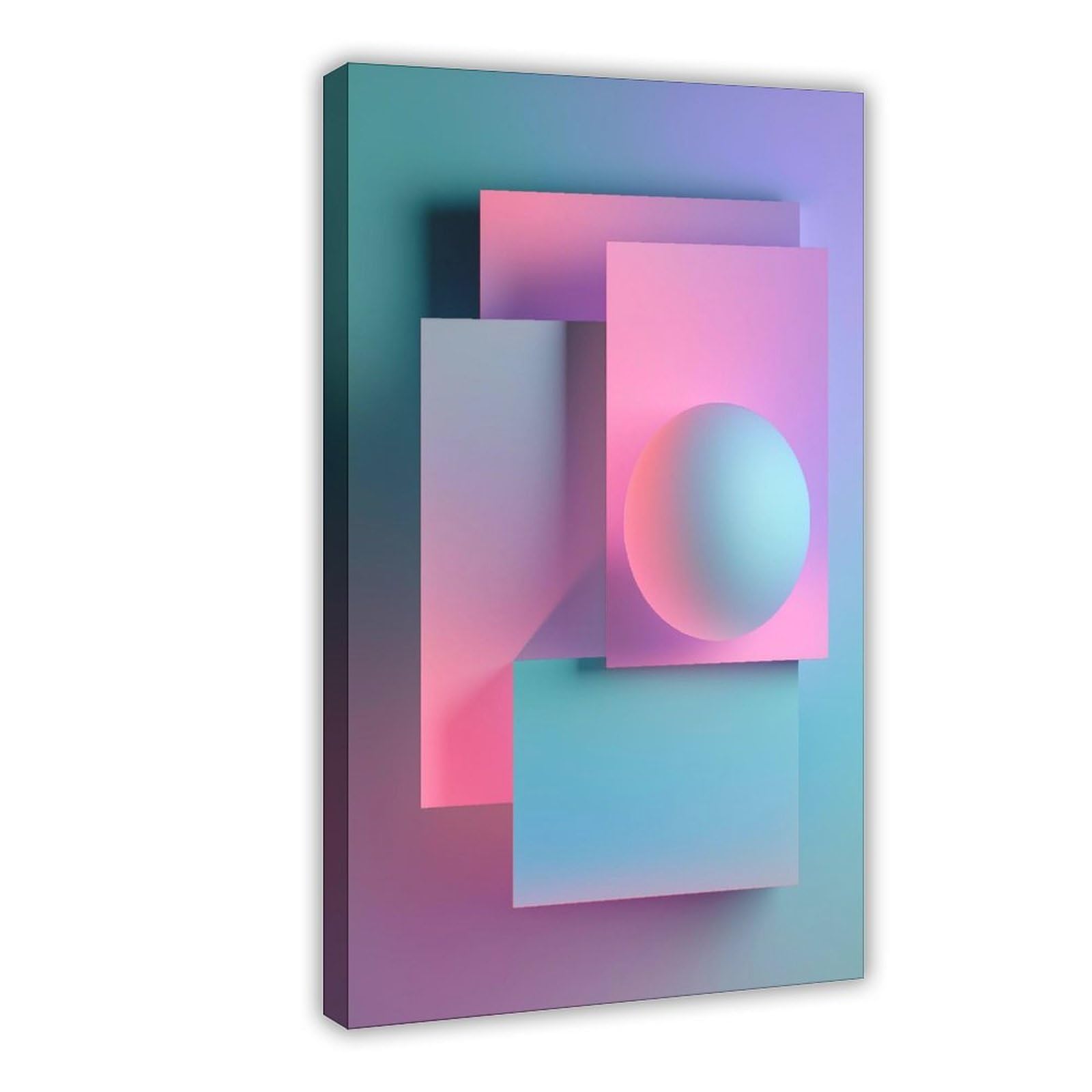 YWTJAX Vaporwave Abstract Poster Canvas Poster for Bedroom Decor Gift