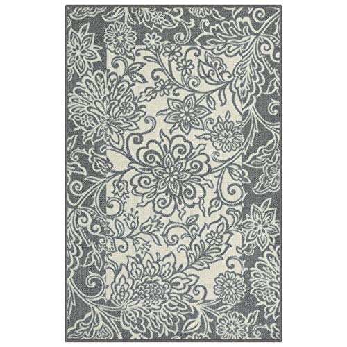 Maples Rugs Adeline Kitchen Rugs Non Skid Accent Area Carpet [Made in USA]