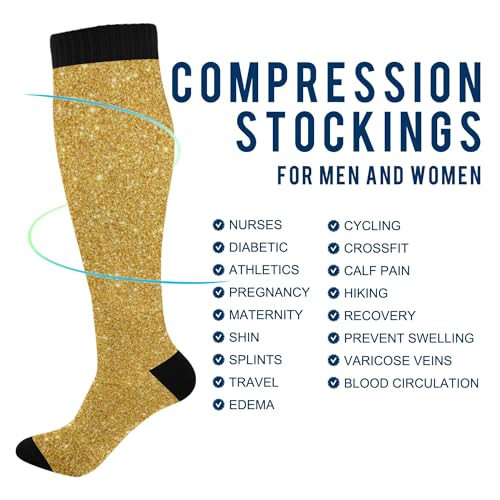 Compression Socks for Men and Women Knee High Socks Support for Athletic Sport Running Hiking Cycling Fitnes4