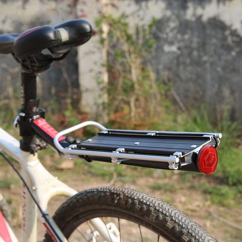 Miniatura 7 de ThreeH Portaequipajes de bicicleta de liberación rápida ligero trasero portaequipajes universal 20 lb9 kg de carga se adapta a la mayoría de