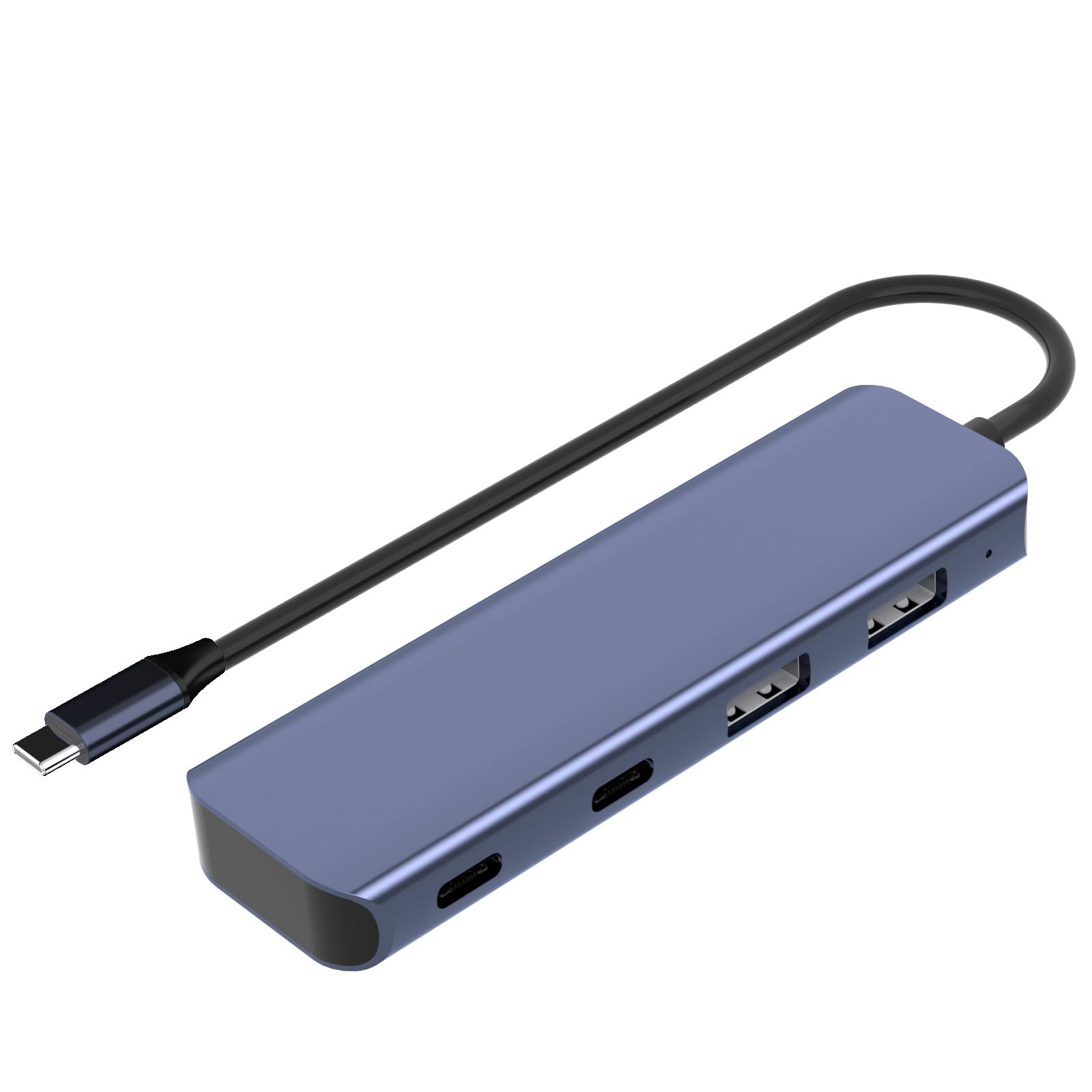 4 Port USB Hubs with 2 USB A and 2 Type C Port Fast Speed 10Gbps