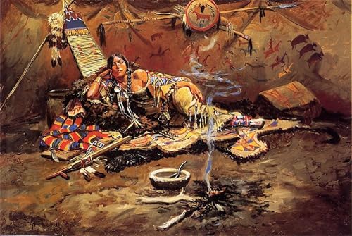 Toile Attente et fou Charles Russell Art Impression Portrait Haute Définition