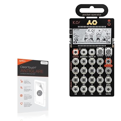 BoxWave Screen Protector Compatible with Teenage Engineering Pocket Operator (PO-33 K.O!) - ClearTouch Anti-Glare (2-Pack), Anti-Fingerprint Matte Film Skin