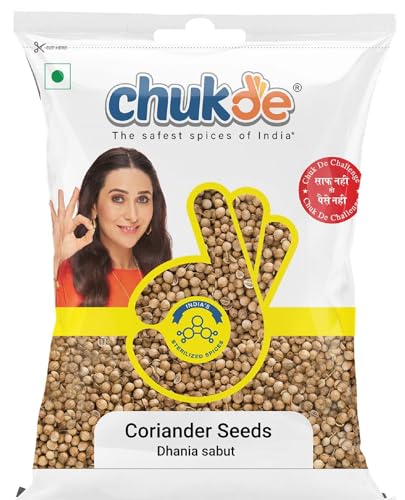 Image of Chukde - Black Pepper 100 Gm (Pack Of 1) - Dhania 100 Gm (Pack Of 3) - Whole Spices - Combo Pack