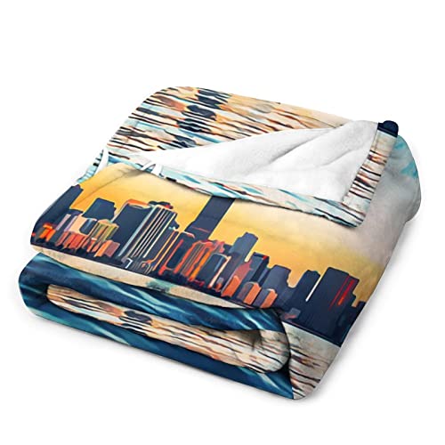 Couverture en flanelle Miami plaid chaud et doux grand format pour canapé - 4