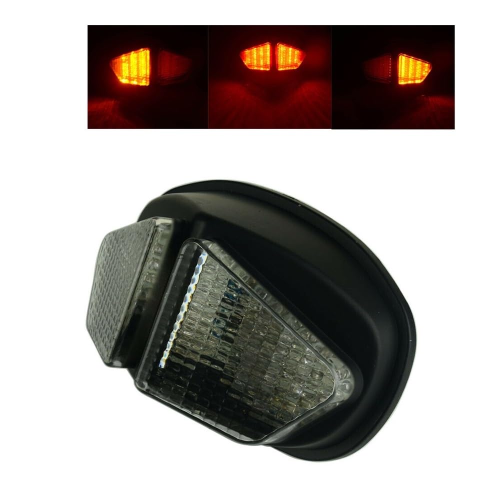 Moto Feux arrière Mudguard Accessoires Moto Feu arrière LED intégré Clignotant Stop pour 600 650 2004 2005