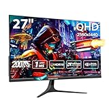 Gaming-Monitor, 68,6 cm (27 Zoll), 2K QHD (1440P), 180 Hz/144 Hz, schnelles IPS-Display mit Lautsprechern, FreeSync und G-SYNC, 125 % sRGB, HDR10, 2 x HDMI, 2 x DisplayPort, kompatibel mit Switch/Xbox