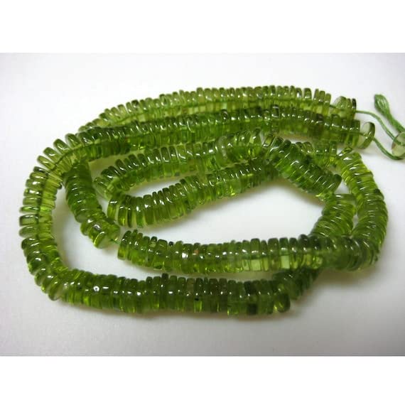 Peridot vert naturel 6mm perles intercalaires pour assembler vos bracelets d'été tendance