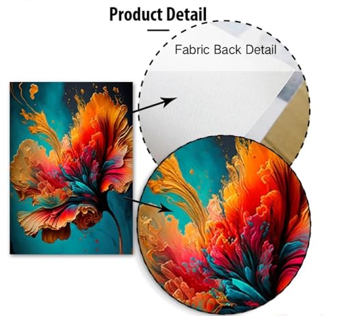 Art mural abstrait classique pour un salon ou une chambre - 4