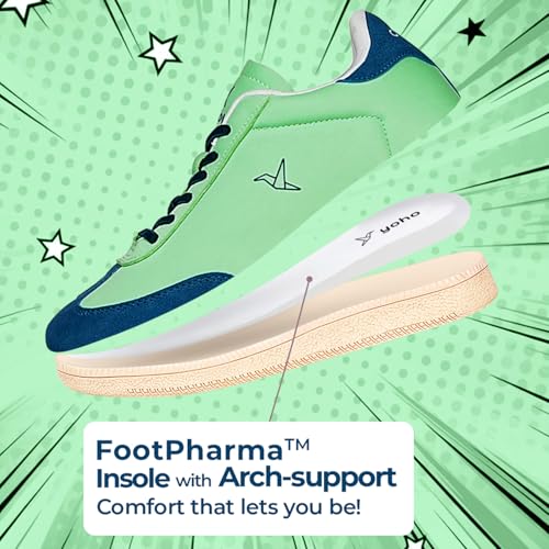 Image of YOHO Quoi Sneakers for Women | Soft Lining & Cushioned Insoles Shoes | Stylish & Casual Everyday | Vibrant Colours