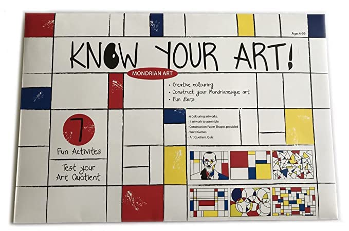 Know Your Art - DIY colouring Piet Mondrian kit