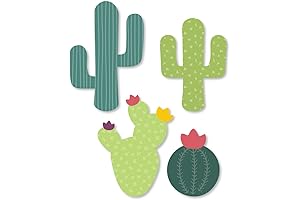 Prickly Cactus Party Shaped Fiesta Cut-Outs