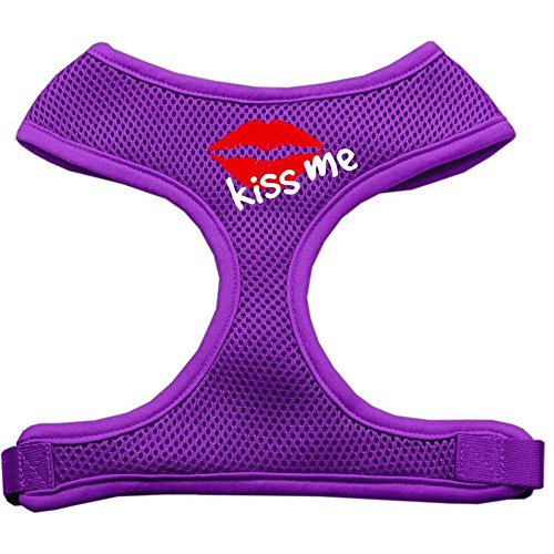 Mirage Pet Products Kiss Me Soft Mesh Dog Harnesses, Medium, Purple