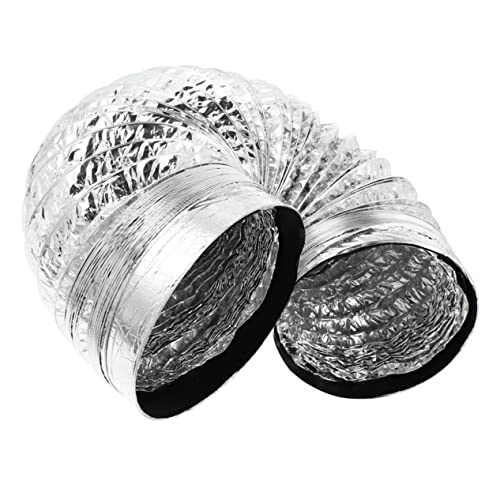 Operitacx Tuyau Évacuation Aluminium Conduit Air Flexible pour Cuisine et Sèche-linge Système Évacuation Aérien